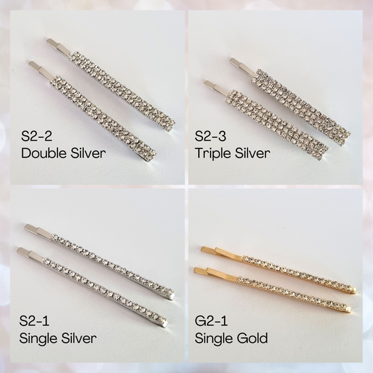 Diamond Straight Hair Slides